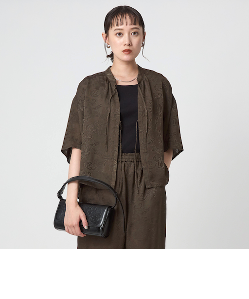 メッシュ ジャガード シャツ