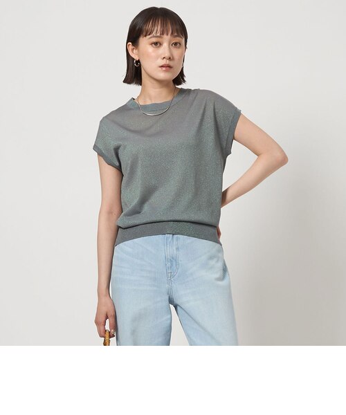 オーロララメ フレンチスリーブ プルオーバー ニット｜ユナイテッド