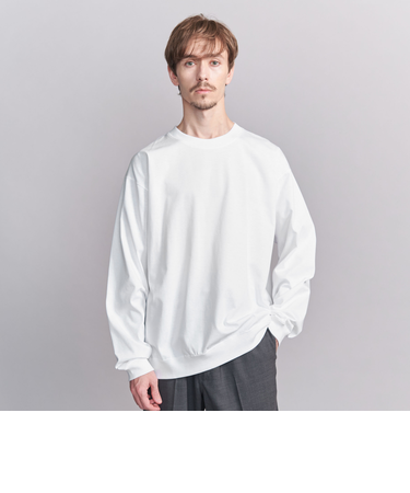ファイン グロッシー コットン スウェットTシャツ