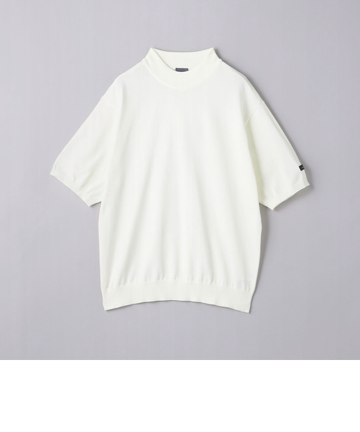 メンズ ハイゲージ モックネックニット