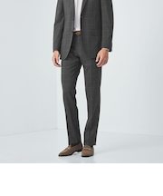 GLR CLOTH ウィンドウペイン スリム NP スーツパンツ -防シワ-