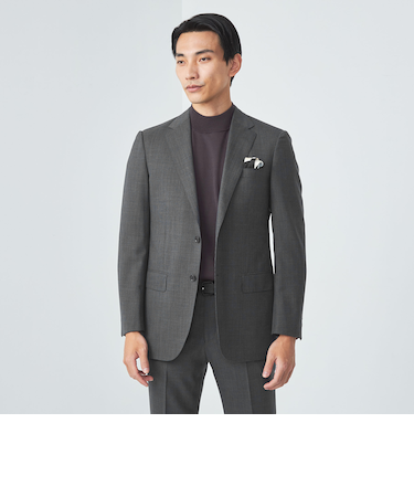 GLR CLOTH 織柄無地 2B HC/BW スーツジャケット -防シワ-