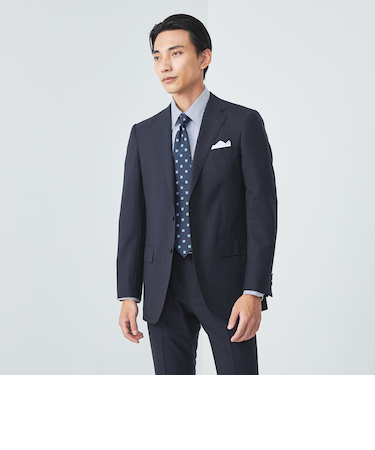 GLR CLOTH 織柄無地 2B HC/BW スーツジャケット -防シワ-