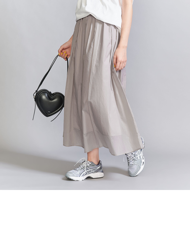 ナイロン シアーギャザースカート -ウォッシャブル-