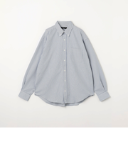 FINE BASIC オックスストレッチ ビッグ ボタンダウンシャツ -ストレッチ-