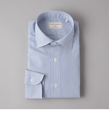 イージーケア AG キャンディストライプ セミワイドカラーシャツ -抗菌防臭-