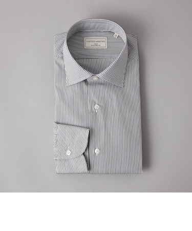 ALBINI/ロンドンストライプ セミワイドカラーシャツ