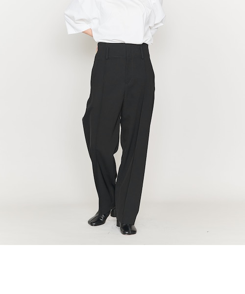 【BLACK】<ASTRAET>カルゼ ハイウエスト テーパードパンツ ASTRAET＞カルゼ ハイウエスト テーパードパンツ｜ユナイテッド