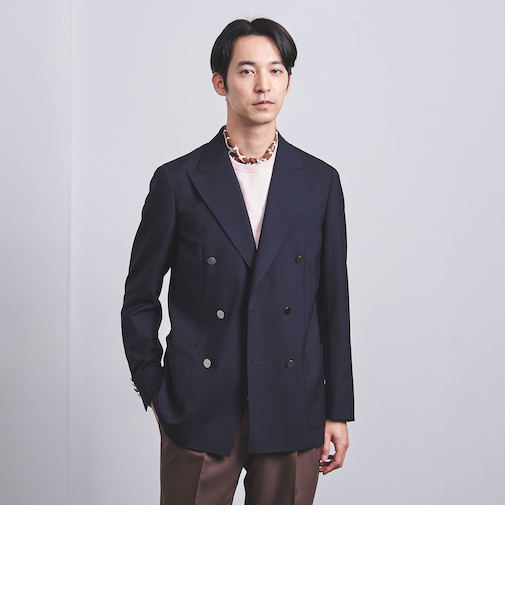 トロピカル 6B ダブルブレスト ブレザー S-MODEL