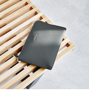 CIBO レザーライク フラット ポーチ M クラッチバッグ