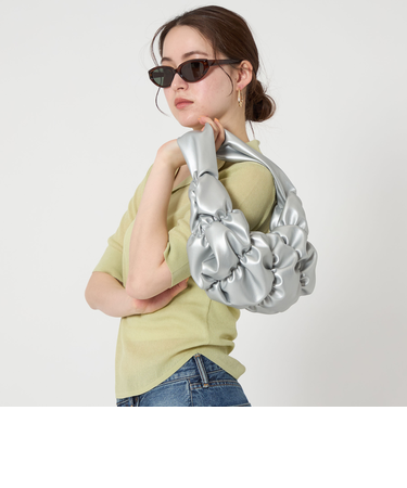 ギャザー ムーン ワンショルダーバッグ