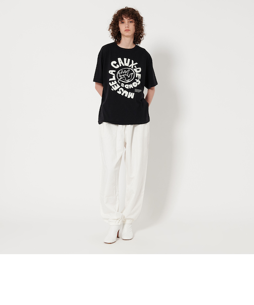 ＜6(ROKU)＞コットンウラケ ギャザーパンツ