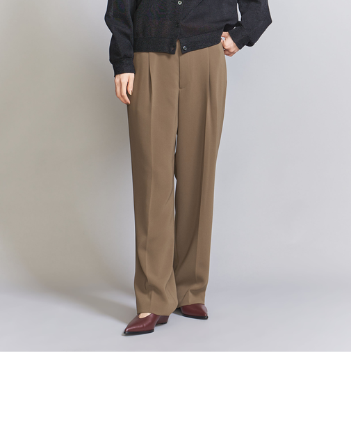 タックワイドストレート パンツ