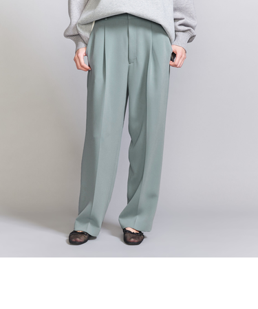 タックワイドストレート パンツ