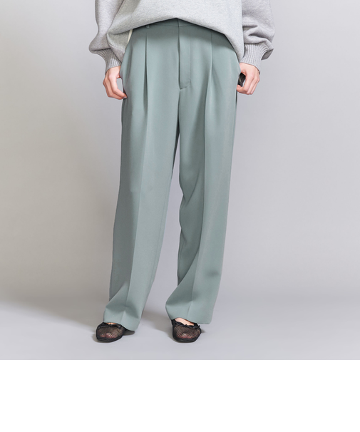 タックワイドストレート パンツ