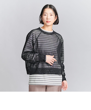 ポリエステルチュール ラグランスリーブ プルオーバー