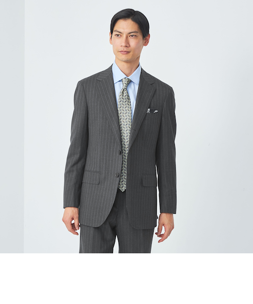 REDA チョークストライプ HXD スーツジャケット