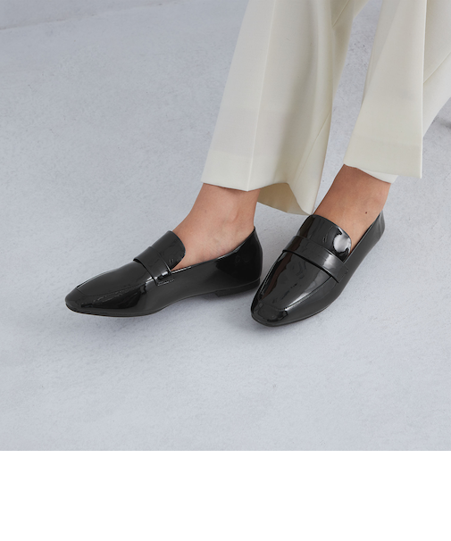 レイン ローファー フラットシューズ - 晴雨兼用 -