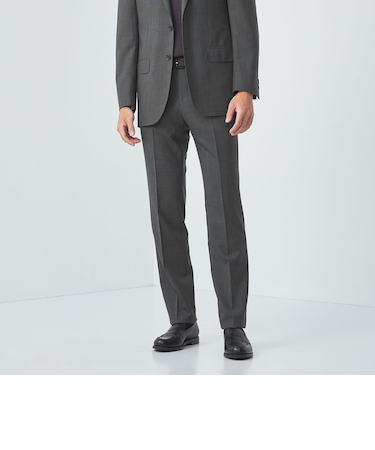 GLR CLOTH 織柄無地 スリム NP スーツパンツ -防シワ-