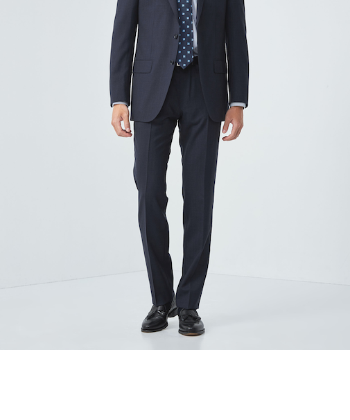 GLR CLOTH 織柄無地 スリム NP スーツパンツ -防シワ-