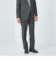 REDA チョークストライプ HX 1プリーツ スーツパンツ