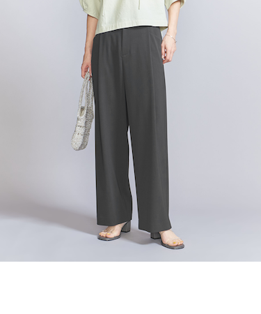 ポリエステルブレンド バックゴム パンツ