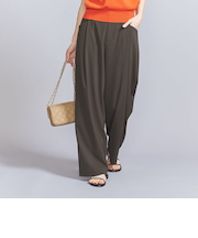 ポリエステルブレンド バックゴム パンツ