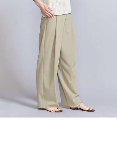 ポリエステルブレンド バックゴム パンツ