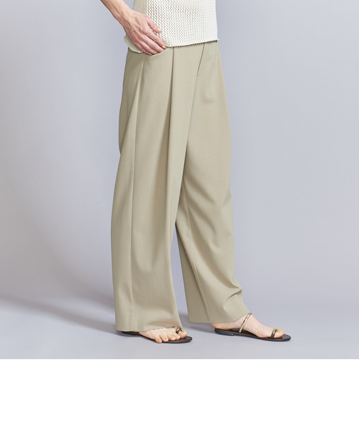 ポリエステルブレンド バックゴム パンツ