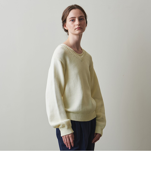 フラワー ビジュー ロングスリーブ ニット｜ユナイテッドアローズ