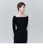 ＜6(ROKU)＞ウールコットン オフショルダー ニット