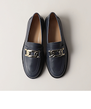 チェーンモチーフローファー フラット20↑