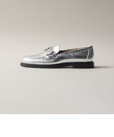 チェーンモチーフローファー フラット20↑