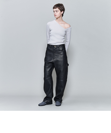 <6(ROKU)>ワンショルダー ニット