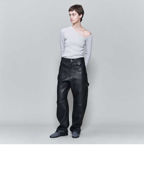 <6(ROKU)>ワンショルダー ニット