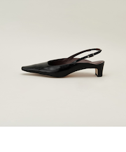 スクエアバックベルト パンプス40↓↑