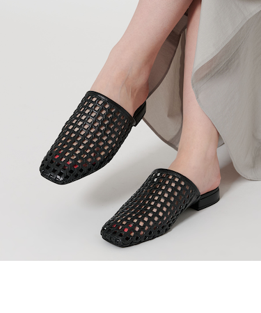 メッシュ スライダーサンダル