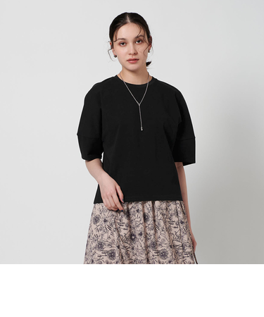 コットン カーブスリーブ 5分袖カットソー 2