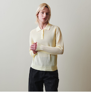 ＜Steven Alan＞メッシュ ポロカラー ニット