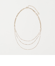 メタルドットチェーン 3連ネックレス