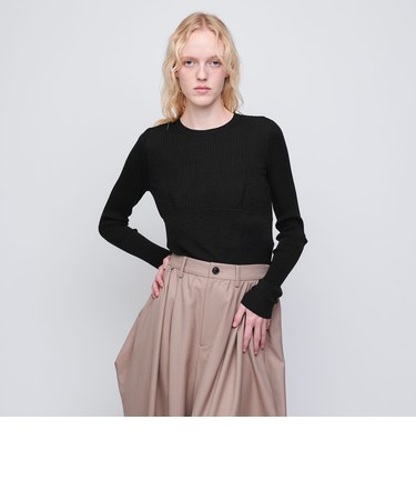 ＜AEWEN MATOPH＞コルセットライン ニット