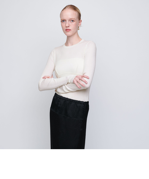 ＜AEWEN MATOPH＞コルセットライン ニット