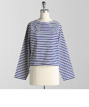 ＜LOEFF＞コットン ボーダー Tシャツ