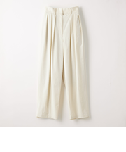 ＜EMMEL REFINES＞EM カーブ テーパード タックパンツ