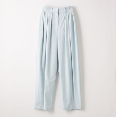 ＜EMMEL REFINES＞EM カーブ テーパード タックパンツ