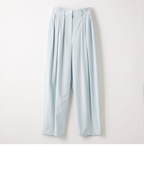 ＜EMMEL REFINES＞EM カーブ テーパード タックパンツ