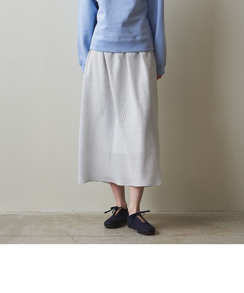 Steven Alan＞ジグザグ プリント スカート｜ユナイテッドアローズ