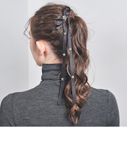 スタービジュー リボン バレッタ