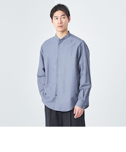 イージーラミー ジャストルーズ バンドカラー シャツ