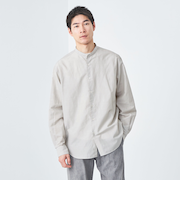 イージーラミー ジャストルーズ バンドカラー シャツ